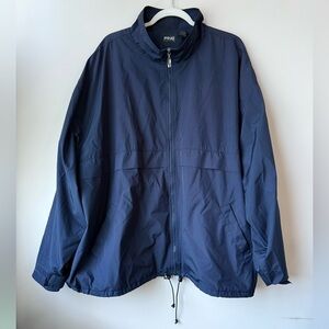 Ping Golf Full Zip Windbreaker Rain Jacket Mens 2X in Navy Blue